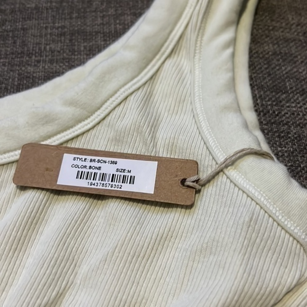 Skims Cotton Rib Scoop Bralette - Picture 4 of 4